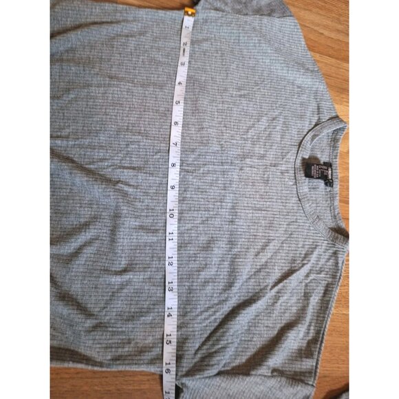 Forever 21 Gray Twist Tie Front Long-Sleeve Pullover Top Shirt  Youth Size 11-12 - Picture 5 of 7